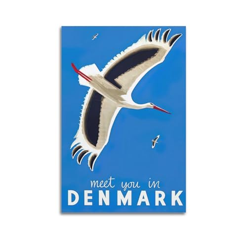 FYRN 1939 Meet You In Denmark Reise-Poster, Wandkunstdruck, Retro, ästhetisch, Raumdekoration, Bürodekoration, 60 x 90 cm, ungerahmt FYRN 1939 Meet You In Denmark Reise-Poster, Wandkunstdruck, Retro, ästhetisch, Raumdekoration, Bürodekoration, 60 x 90 cm, ungerahmt von FYRN