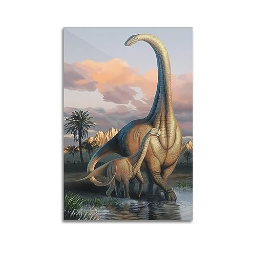 FYRN Apatosaurus Dinosaurier-Poster, Wandkunstdruck, Retro, ästhetische Raumdekoration, Bürodekoration, 60 x 90 cm, ungerahmt FYRN Apatosaurus Dinosaurier-Poster, Wandkunstdruck, Retro, ästhetische Raumdekoration, Bürodekoration, 60 x 90 cm, ungerahmt von FYRN