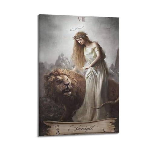 FYRN Vintage Tarot Karte Stärke Poster Wandkunst Druck Retro Ästhetische Raumdekoration Büro Dekorationen 30 x 45 cm Rahmen Stil FYRN Vintage Tarot Karte Stärke Poster Wandkunst Druck Retro Ästhetische Raumdekoration Büro Dekorationen 30 x 45 cm Rahmen Stil von FYRN