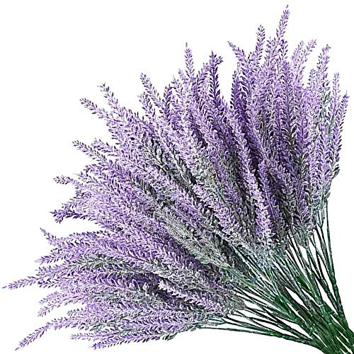 FYSL 8 Stück Elegant Lavendel Bouquet, Prämie Lavendelblüten Künstliche, Lavendel Künstlich, für Hochzeitsstrauß Tischdekoration Zuhause Küche Garten Bauernhaus Dekor von FYSL