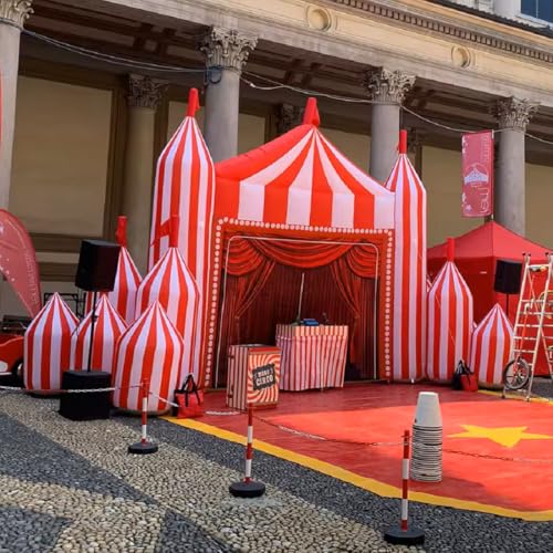 Inflatables Karneval Zirkus Bogen Zirkus Thema Party Dekoration Aufblasbares Zelt Aufblasen für Karneval Party Hof Garten Outdoor Dekor von FYTEINFLA