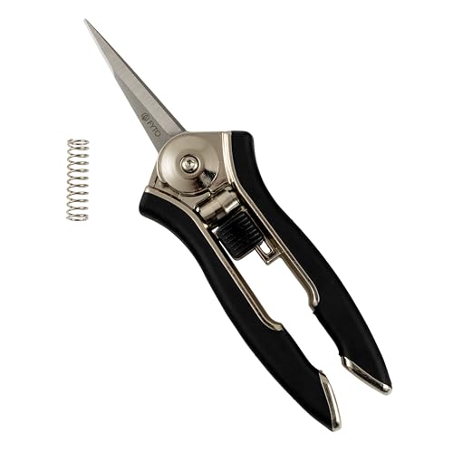 FYTO SNIP Precision Deluxe | mit zwei verschiedenen Federn | Ernteschere | Grow | Trimmschere von FYTO