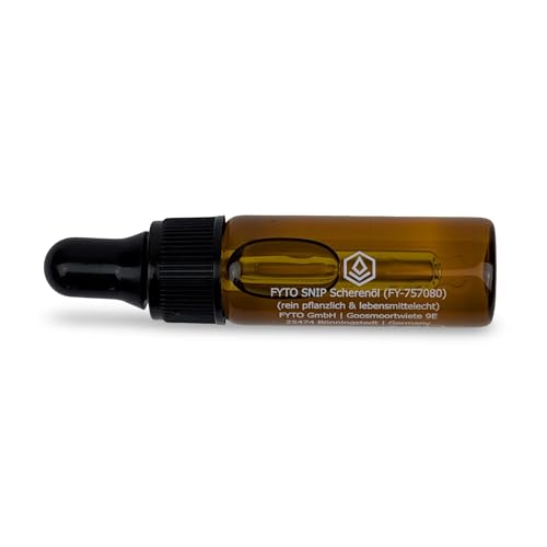 FYTO SNIP Scherenöl Deluxe | rein pflanzlich, lebensmittelecht 5 ml | Klingenöl, Scheren, Messer, Ernteschere, Messeröl von FYTO