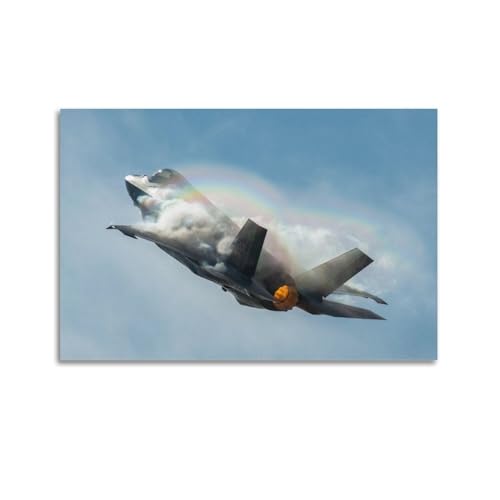 FYUER F-35 Poster mit Militär-Kampfflugzeug, Lightning II, Kampfjet, dekoratives Gemälde, Leinwand, Wandkunstwerk, Bild, 40 x 60 cm FYUER F-35 Poster mit Militär-Kampfflugzeug, Lightning II, Kampfjet, dekoratives Gemälde, Leinwand, Wandkunstwerk, Bild, 40 x 60 cm von FYUER