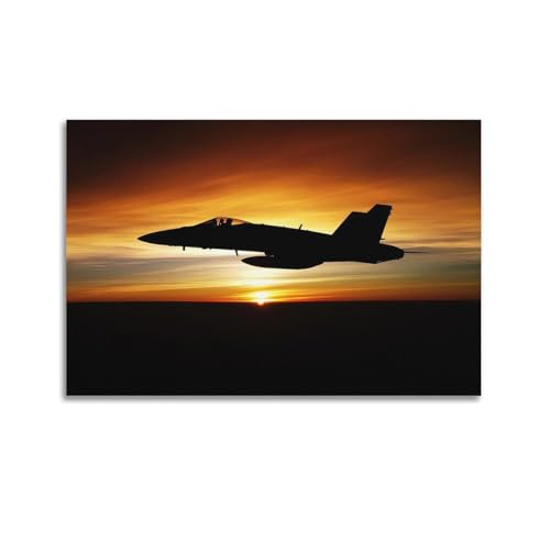 FYUER Poster, Motiv: Kampfjet, Flugzeug-Silhouette, dekoratives Gemälde, Leinwand, Wandkunstwerke, Bild, 50 x 75 cm FYUER Poster, Motiv: Kampfjet, Flugzeug-Silhouette, dekoratives Gemälde, Leinwand, Wandkunstwerke, Bild, 50 x 75 cm von FYUER