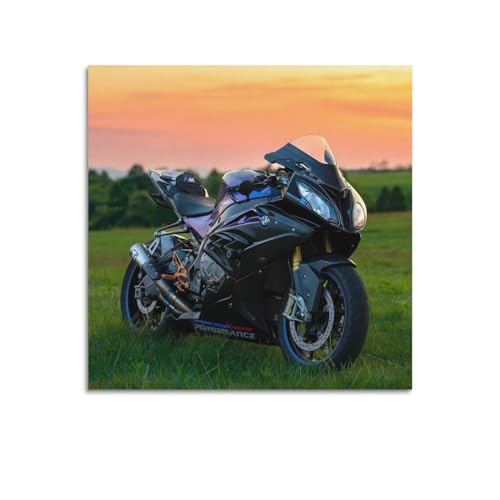 FYUER Sportbike-Poster S1000RR schwarzes Rennmotorrad, dekoratives Gemälde, Leinwand, Wandkunstwerk, Bild, 40 x 40 cm FYUER Sportbike-Poster S1000RR schwarzes Rennmotorrad, dekoratives Gemälde, Leinwand, Wandkunstwerk, Bild, 40 x 40 cm von FYUER