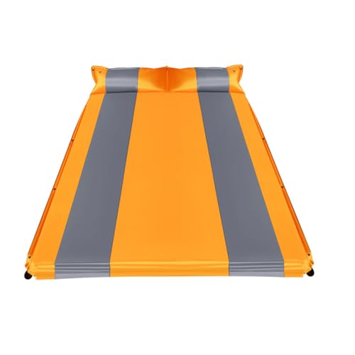 FYXASDNY Auto Doppelt Aufblasbare Camping Bett Luftbett für Hyundai Grand Santafe 2013-2017,Verdickte Matratze Luftmatratze Luftbetten für Rücksitz und Kofferraum,C-Orange von FYXASDNY