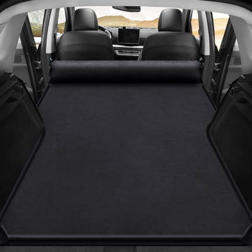 FYXASDNY Auto Luftmatratze für Audi Q7 4 Seats 2005-2015,Tragbar Dickere Doppelt Aufblasbares Matratze Rücksitz Luftkissen Kofferraum Luftkissen Luftbetten Camping Bett,A- Black von FYXASDNY