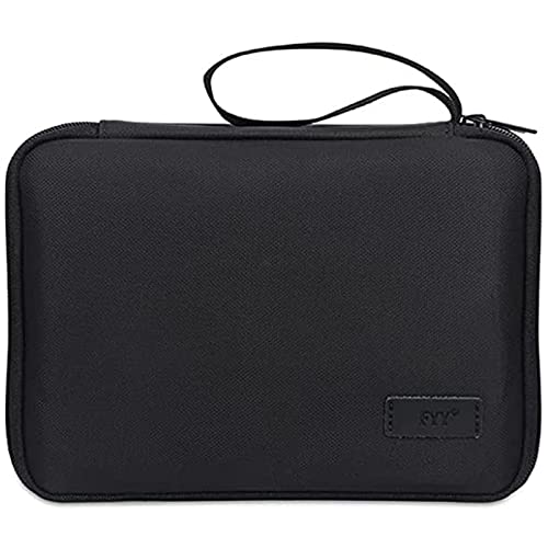 FYY Elektronische Tasche,Doppelte Schichte Elektronik Organizer Reise für Handy Ladekabel,Powerbank, USB Sticks, SD Karten,Ipad, Ipad Air,Samsung Tablet,Zubehör Organisator Kabel,Cable Bag (Schwarz) von FYY