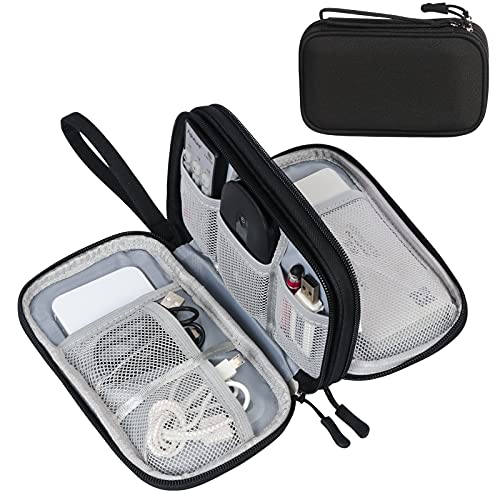 FYY Kabeltasche, Kabelorganizer Kabel Etui Elektronik Zubehör Organizer Tasche Universaltasche für Accessories Handy Ladekabel,Powerbank,USB Sticks,SD Karten,3layer,Schwarz von FYY