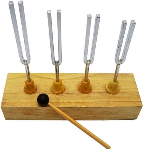 Akustikgabel Bestimmung der Schallgeschwindigkeit und Überprüfung der Schallleitung Stimmgabelsatz mit Holzresonanz (256 Hz, 320 Hz, 384 Hz, 512 Hz) von FYYYSLKX