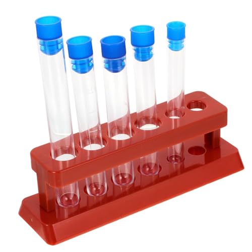 Durchsichtige Reagenzgläser Mit Gestell, Transparente Aufbewahrung For Flüssigkeiten Und Pulver, For Wissenschaftliche Experimente, Probenanzeige For Den Einsatz Im Klassenzimmer Und Zu Hause von FYYYSLKX