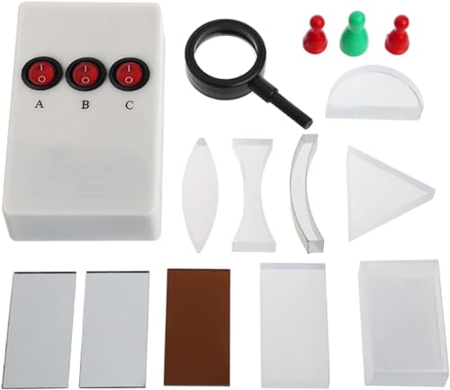 Multifunktionsreflektor Brechung Dreieckprisma Konvexlinse Optische Konkav Konvexlinse Prisma Dreieckprisma Konvexlinse Konkavlinse Physik Optisches Set von FYYYSLKX