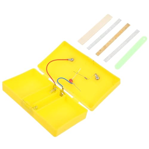 Objektleitfähigkeits-Experimentierbox aus Kupfer, Eisen, Aluminium, Kunststoff und Hartpapier zur Überprüfung der Leitfähigkeit verschiedener Materialien. Objektleitfähigkeits-Experiment von FYYYSLKX