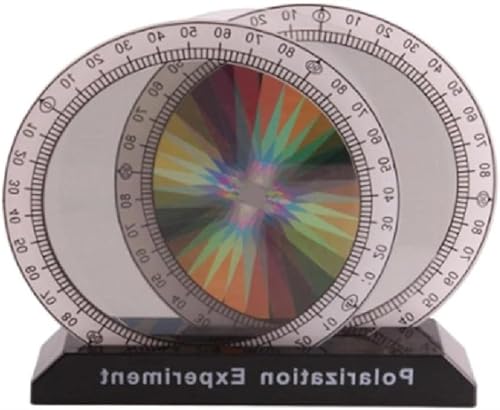 Optisches Interferenzphänomen Farbpolarisator Zwei Polarisatoren Und Eine Interferenzplatte Können Lichtpolarisationsexperimente Durchführen Farbiger Schwarzweiß-Polarisationsfilmpolarisator von FYYYSLKX