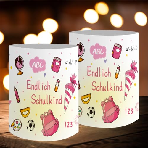 12 Windlicht Tischdeko Einschulung,Deko Einschulung Junge Tisch,Windlicht Tischdeko,Windlichter Tischdeko Schulanfang,Schulanfang Deko,für Teelichter oder Kerzen (C) von FYZSJWL