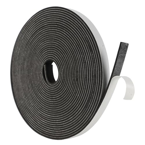 FYting Dichtungsband Selbstklebend,Türdichtung 15mm(B) x3 mm(D) x10M(L) Fensterdichtung Schaumstoff Klebeband für Tür Fenster Stoßschutz Klimaanlage Flammhemmendes hohe Belastbarkeit (10m lang) von FYting