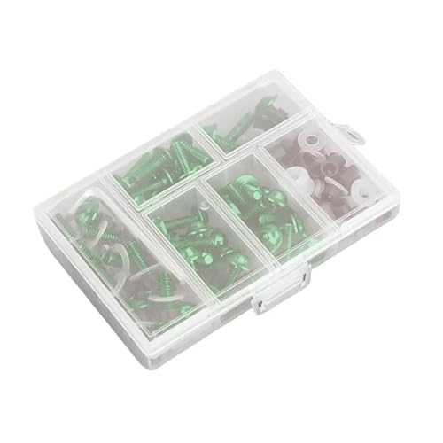 155pcs Für Aprilia Motorrad Komplette Verkleidungsschrauben Kit Schrauben Mutter Motorrad Schraubensatz(GRÜN) von FZCSIMR