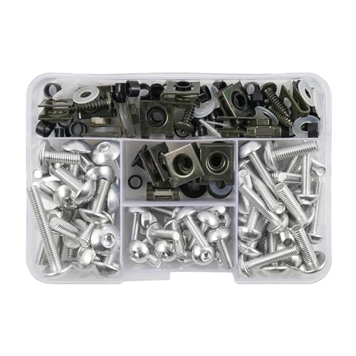 177PCS Für Ducati Verkleidung Protektor Schrauben Kit Körper Schrauben Mutter Motorrad Schraubensatz(SILBER) von FZCSIMR