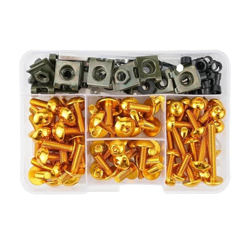 177PCS Verkleidung Protektor Schrauben Kit Körper Schrauben Mutter Für Aprilia Motorrad Schraubensatz(GOLD) von FZCSIMR