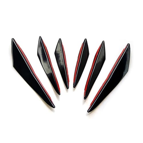 FZCSIMR Auto-Frontspoiler Front Stoßstange Dekoration Diffusor Splitter Spoiler Für Jeep Für Renegade Heckstoßstange Diffusor(Schwarz) von FZCSIMR