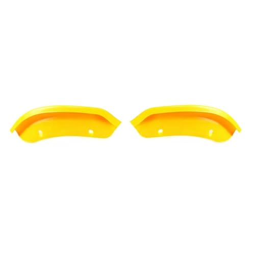 FZCSIMR Auto-Frontspoiler Für Dodge Für Challenger SRT Für Hellcat 2015 2016 2017 208 2019 2020 2021 Front Bumper Splitter Lip Protector Cover Trim(Gelb) von FZCSIMR