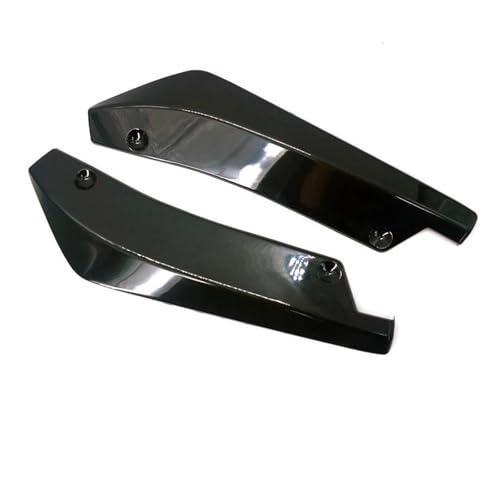 FZCSIMR Auto-Frontspoiler Für Peugeot 208 Stoßstange Vorne Hinten Streifen Lippe Spoiler Diffusor(Schwarz) von FZCSIMR