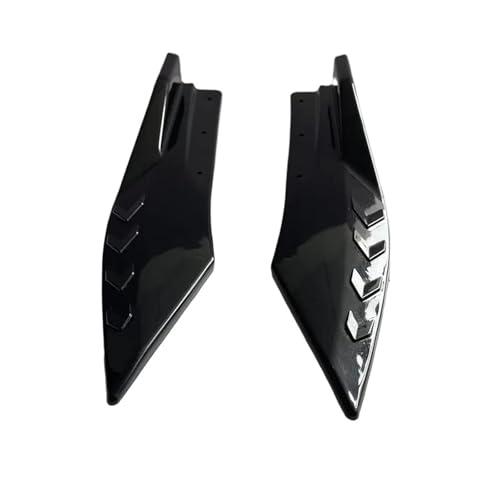 FZCSIMR Auto-Frontspoiler Kratzschutz Winglets Seitenschwellerverlängerung Universal Auto Stoßstange Vorne Hinten Streifen Lippe Spoiler Diffusor Splitter(Schwarz) von FZCSIMR