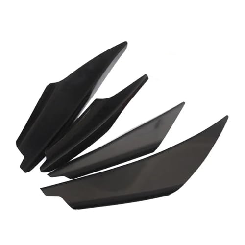 FZCSIMR Auto-Frontspoiler Universal Stoßstangen Front Spoiler Kratzstreifen Auto Front Stoßstange Karosserie Lippe Canards Splitter Trim Kits(Schwarz) von FZCSIMR