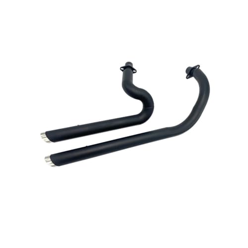 FZCSIMR Für Steed Für Shadow VT400 VT600 VLX400 VLX600 VT400C VT 400 VT600C VLX 600 Motorrad Duals Auspuff Volle System Schalldämpfer Motorrad Auspuffendschalldämpfer(SCHWARZ) von FZCSIMR