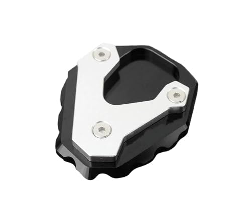 FZCSIMR Ständerpolster Für NX500 NX400 2023 2024 NX 500 400 Motorrad Ständer Fuß Seitenständer Vergrößerung Pad Platte Fußstütze Pedalverlängerung Seitenständerpolster(Schwarz) von FZCSIMR