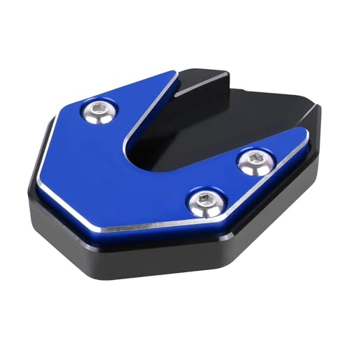 FZCSIMR Ständerpolster Für Srmax250 Srmax300 Motorrad-Ständerplatte Fuß-Seitenständer-Vergrößerungspad Seitenständerpolster(Blau) von FZCSIMR