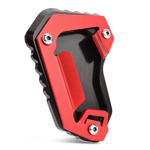 FZCSIMR Ständerpolster Für Triumph Für Tiger 1200 Für Explorer 1200 2012-2021 Typ V13 Motorrad Seitenständer Vergrößerungsplatte Ständer Pad Seitenständerpolster(Rot) von FZCSIMR
