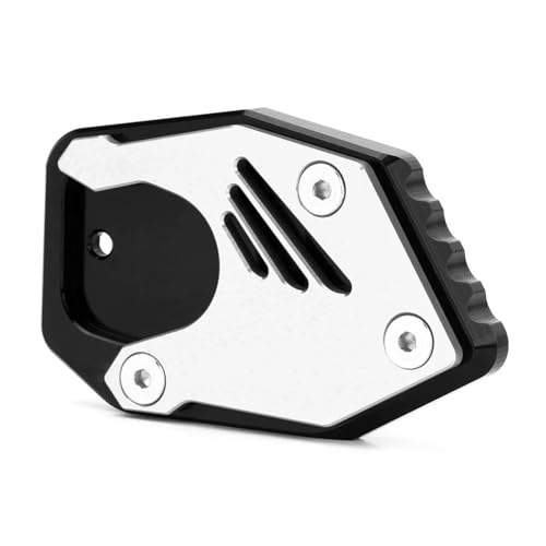 FZCSIMR Ständerpolster Für VFR800X Für Crossrunner VFR 800X VFR800 X VFR 800 X 2015-2022 Motorrad Seitenständer Pad Platte Ständer Vergrößern Unterstützung Seitenständerpolster(Silber) von FZCSIMR
