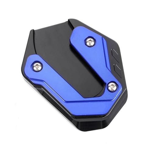 FZCSIMR Ständerpolster Für Y&amaha MT-09 Für MT 09 MT09 SP FZ09 2015-2023 2024 Motorrad Ständer Fuß Seitenständer Verlängerungsplatte Vergrößerungspad Seitenständerpolster(Blau) von FZCSIMR
