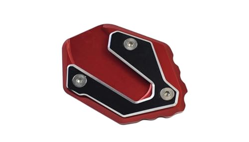 FZCSIMR Ständerpolster Für Y&amaha MT07 Für MT 07 FZ092014-2024 XSR700 2016-19 Motorradständer Vergrößern Unterstützung Fußpolster Seitlicher Ständer Verlängerungsplatte Seitenständerpolster(Rot) von FZCSIMR