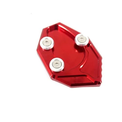FZCSIMR Ständerpolster Für ZX-14R ZX14R Für ZZR1400 GTR1400 Für Concour Motorrad Ständer Fuß Seitenständer Verlängerung Stützplatte Pad Seitenständerpolster(Rot) von FZCSIMR