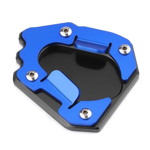 FZCSIMR Ständerpolster Motorrad Seitenständer Base Extender Plate Support Extension Widener Für Triumph Für Tiger 1200 Für Rally PRO GT Für Explorer 2022-2025 Seitenständerpolster(Blau) von FZCSIMR