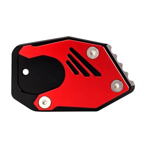 FZCSIMR Ständerpolster Motorrad Seitenständer Pad Vergrößerung Platte Ständer Verlängerung Für VFR800X VFR 800 X Für Crossrunner 2015-2022 Seitenständerpolster(Rot) von FZCSIMR
