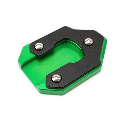 FZCSIMR Ständerpolster Motorrad Seitenständer Vergrößern Ständer Verlängerungspad Reifen Ventilkappen Für Kawasaki Für Vulcan S 650 VN650 2015-2022 2023 2024 Seitenständerpolster(GRÜN,Standpolster) von FZCSIMR