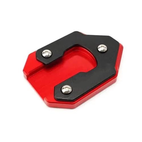 FZCSIMR Ständerpolster Motorrad Seitenständer Vergrößern Ständer Verlängerungspad Reifen Ventilkappen Für Kawasaki Für Vulcan S 650 VN650 2015-2022 2023 2024 Seitenständerpolster(Rot,Standpolster) von FZCSIMR