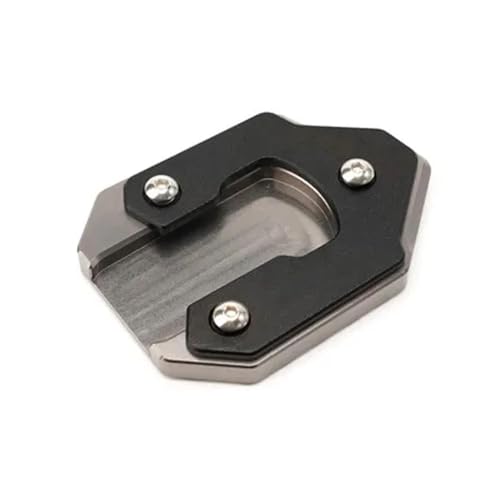 FZCSIMR Ständerpolster Motorrad Seitenständer Vergrößern Ständer Verlängerungspad Reifen Ventilkappen Für Kawasaki Für Vulcan S 650 VN650 2015-2022 2023 2024 Seitenständerpolster(Grau,Standpolster) von FZCSIMR