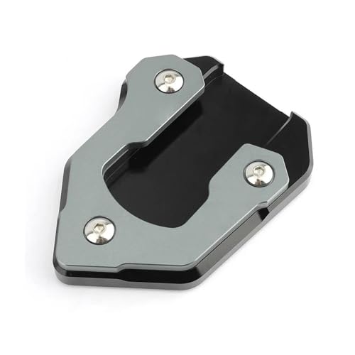 FZCSIMR Ständerpolster Motorrad Ständer Fuß Seitenständer Extension Pad Stützplatte Für Kawasaki Für Vulcan S 650 VN650 2015 2016 2017 2018 2019 2020 2021 2022 Seitenständerpolster(Grau) von FZCSIMR