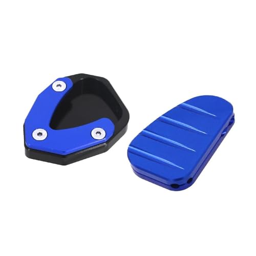 FZCSIMR Ständerpolster Motorrad Ständer Fuß Seitenständer Extension Pad Stützplatte Für Zontes 150m 150d 350d 350m 368d 368m Seitenständerpolster(Blau,1 Satz) von FZCSIMR