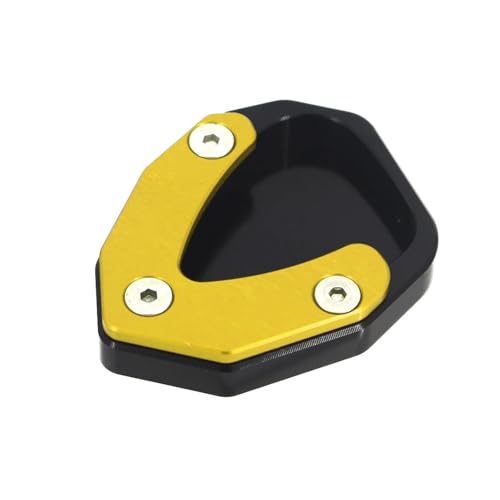 FZCSIMR Ständerpolster Motorrad Ständer Fuß Seitenständer Extension Pad Stützplatte Für Zontes 150m 150d 350d 350m 368d 368m Seitenständerpolster(Gold,Verlängerungsplatte) von FZCSIMR