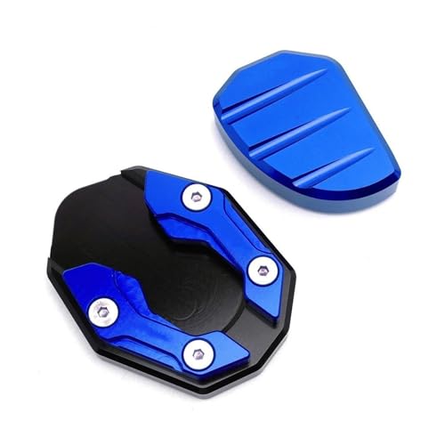 FZCSIMR Ständerpolster Motorrad Ständer Fuß Seitenständer Extension Pad Stützplatte Vergrößern Für ADV350 ADV 350 350ADV 2021 2022 2023 2024 Seitenständerpolster(Blau,B) von FZCSIMR