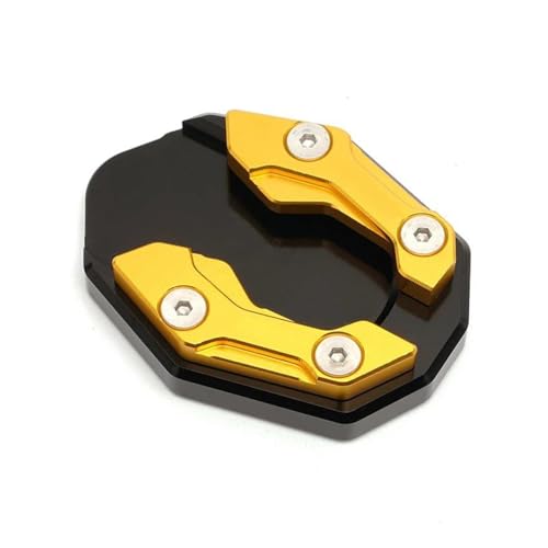 FZCSIMR Ständerpolster Motorrad Ständer Fuß Seitenständer Extension Pad Stützplatte Vergrößern Für ADV350 ADV 350 350ADV 2021 2022 2023 2024 Seitenständerpolster(Gold,A) von FZCSIMR