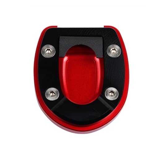 FZCSIMR Ständerpolster Motorrad Teile Ständer Vergrößerung Unterstützung Seitenständer Extender Verlängerungspad Zubehör Für Vespa GTS300 GTV GTS 250 300 2013~2023 Seitenständerpolster(Rot) von FZCSIMR