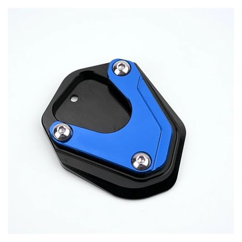 FZCSIMR Ständerpolster Motorrad Verlängerungspad Für NX500 NX 500 2023-2025 NX400 CB500X CB 500X Seitenständer Fuß Ständer Ständer Reifen Ventilkappe Seitenständerpolster(Blau,1 Stück) von FZCSIMR