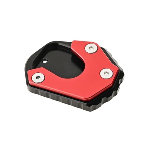 FZCSIMR Ständerpolster Motorradzubehör Für NX500 NX 500 500NX Ständer Fuß Seitenständer Verlängerungspolster Stützplatte Vergrößern Seitenständerpolster(Rot) von FZCSIMR